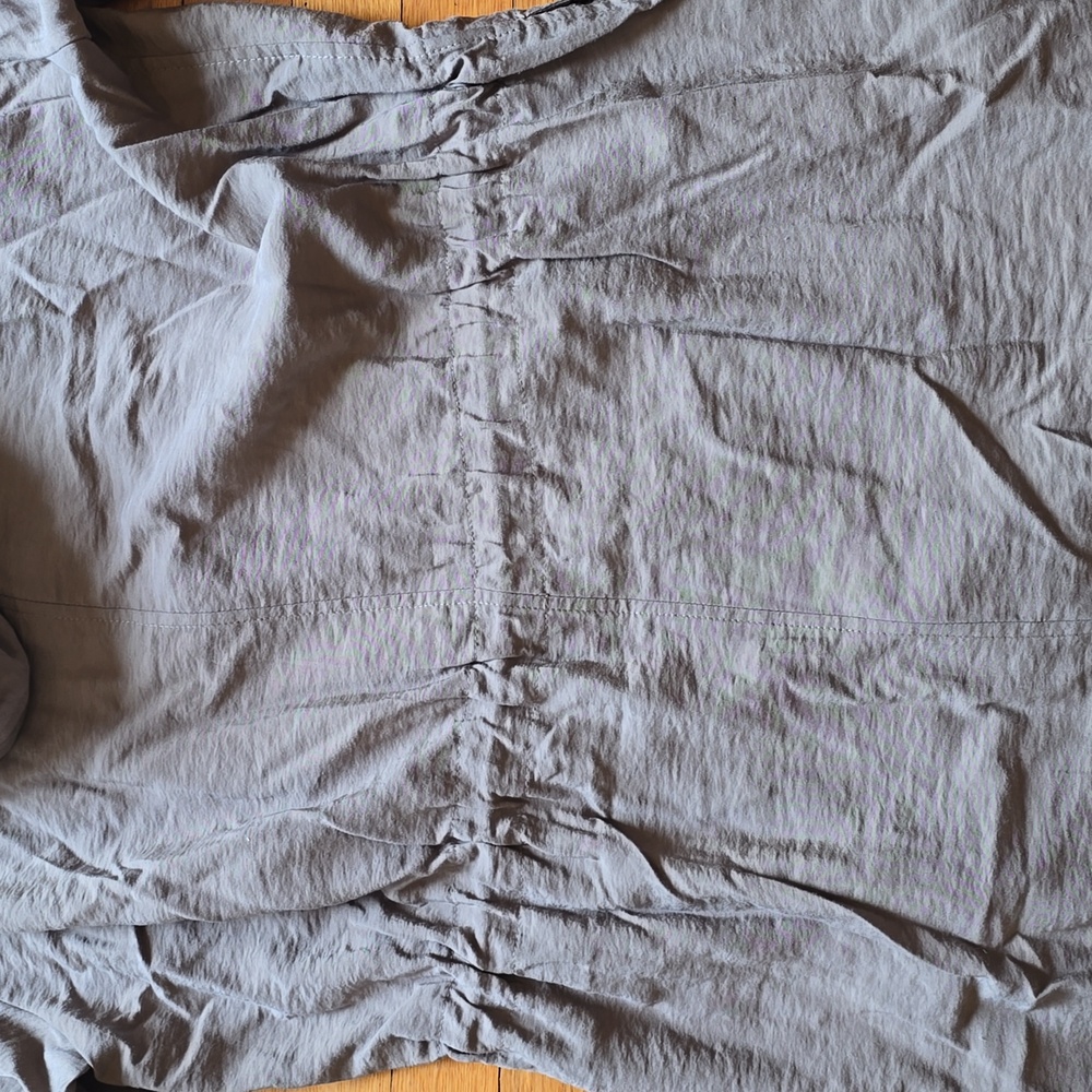 AllSaints, Calla Fishtail Parka Jacket Coat, Gray, EUC, Women's M - Picture 13 of 16